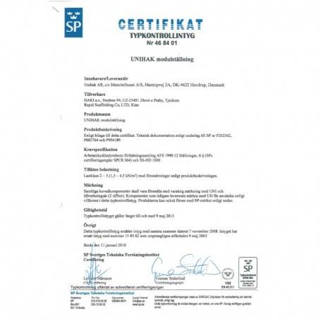 Unihak Enrörsbalk 65 cm. 8210-065 Byggnadsställningar